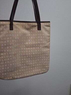 Vintage Auth BVLGARI Logomania Shopper Tote